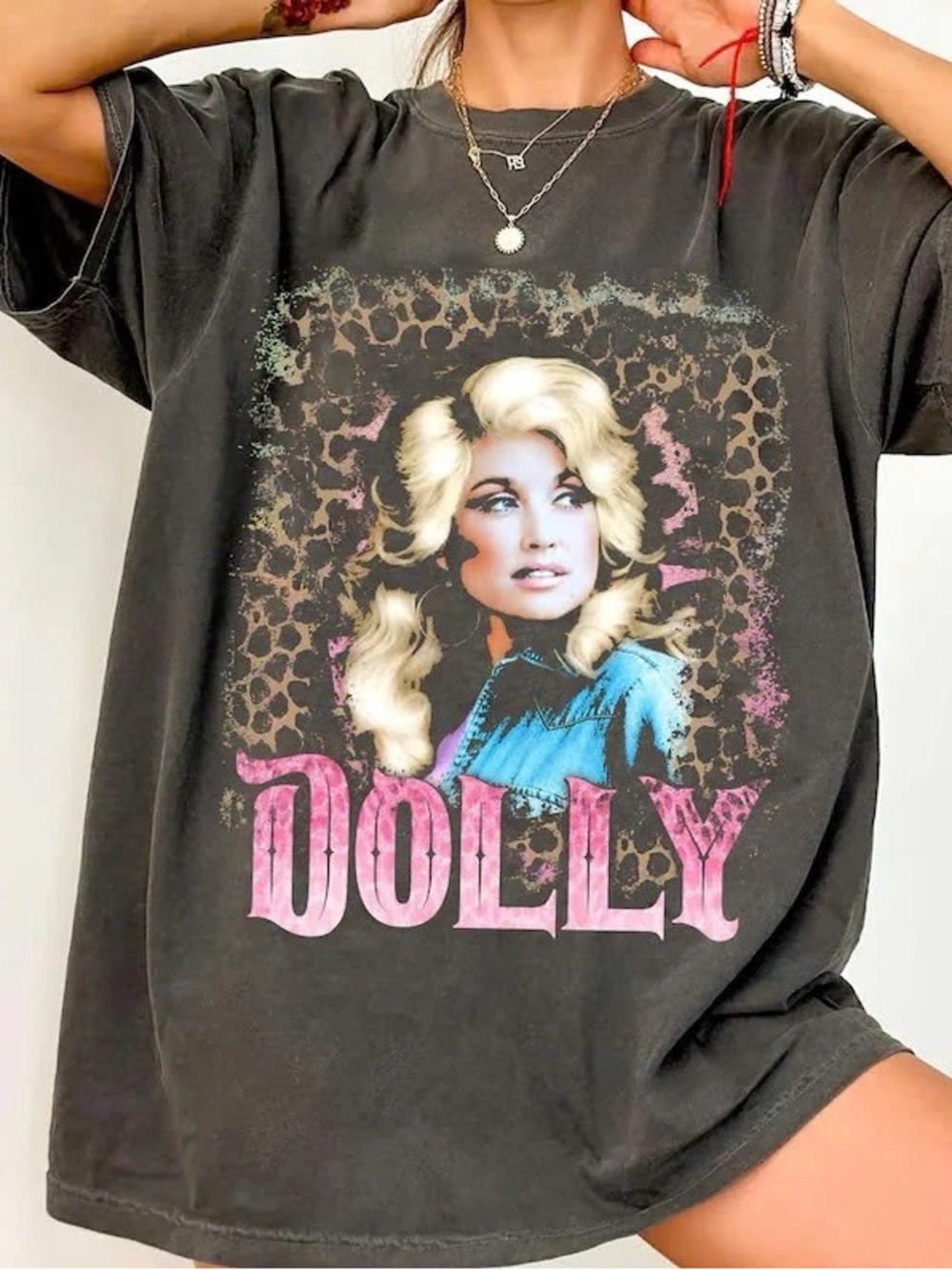 Dollcake Graphic Tee - Black with Pink Accents
